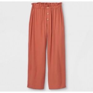 Wide leg palazzo pants terracotta salmon orange earthy boho bohemian classy